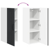 Wall Cabinet LUCCA Black 30 x 31 x 80 cm Engineered Wood 885007