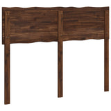 Live Edge Headboard ROSTOCK Dark Brown 160 cm Solid Acacia Wood 903152
