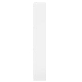 Shoe Cabinet High Gloss White 59x17x108 cm Engineered Wood 342530