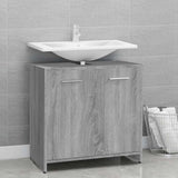 Bathroom Cabinet Grey Sonoma 60x33x60 cm Engineered Wood 815526