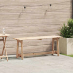 Outdoor Bench Brown 119 x 35 x 47cm Solid pine wood 4012191