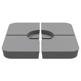 4 Piece Parasol Base Set for Cross Stand Parasol 100 kg PP 847447