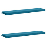 2-Piece Bench Cushions SOEST 2 pcs 100% Polyester Light Blue 950051