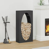 Firewood Rack Black 50x23x100 cm Cold-rolled steel 864181