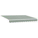 Manual Retractable Awning with LEDs Green and White 3 x 2.5 m 3419264