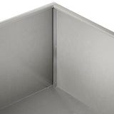 Garden Planter 2 pcs Silver 60 x 60 x 20 cm Stainless Steel 8005003