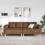 Living Room Couch 3 pcs Brown 3335139