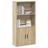 Bookcase Sonoma Oak 60x24x120 cm Engineered Wood 860420