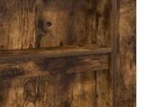 Loft Bed Frame with Desk with Storage Smoked Oak 100 x 200 cm 3410463