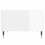 Coffee Table High Gloss White 55x55x36.5 cm Engineered Wood 830750
