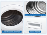 6kg Vented Tumble Dryer, Freestanding, Wall Mounted, Stackable, Portable Dryer with 7 Programmers, T3398P344489