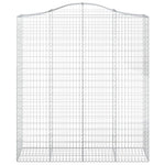 Arched Gabion Basket 200x50x220/240 cm Galvanised Iron 153401