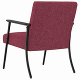 Armchair Wine Red 59 x 75 x 78 cm Fabric 42017673