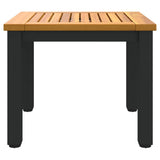 Outdoor Table Natural and Black 45 x 45 x 38 cm 4010618
