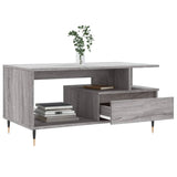 Coffee Table Grey Sonoma 90x49x45 cm Engineered Wood 831018