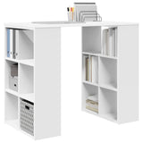 Desk with Shelf White 90 x 50 x 75 cm Engineered Wood 869506
