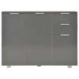 Sideboard High Gloss Grey 107x35x80.5 cm 283720