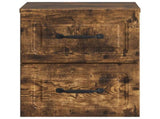 Wall-Mounted Bedside Cabinet 2 pcs Smoked Oak 34.5 x 33 x 40 cm 899326