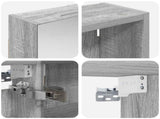 Bathroom Cabinet Set 3 pcs 120 x 14.5 x 70 cm Engineered wood 3403757