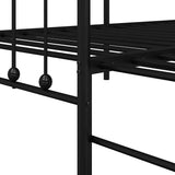 Daybed Frame Black 107 x 203 cm Powder-Coated Steel 42002641