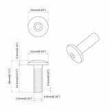 Sleeve Nuts 8451 pcs Black Metal 864537