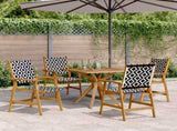 5 Piece Garden Dining Set Solid Wood Acacia 3283575