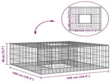 Gabion Raised Bed Silver 42033319