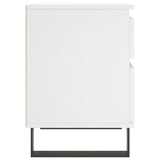 Bedside Cabinets 2 pcs White 40x35x50 cm Engineered Wood 830685