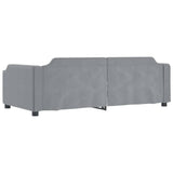 Daybed with Trundle without Mattress Light Grey 90x190 cm Single 3197705