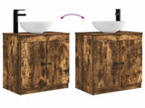 Bathroom Vanity with Sink Smoked Oak 54 x 35 x 83 cm 890118
