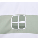 Children Tent Grey and White 120 x 120 x 150 cm Solid pine wood 80273