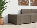 1-Seater Garden Sofa Rattan Look PP Light Grey 8011759