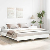Bed Frame without Mattress White 180x200cm Engineered Wood 3329021