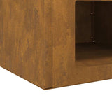 Fire Pit Rusty 50 x 50 x 40 cm Weathering Steel 874584