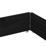 Pallet Collars 3 pcs Black 150x100 cm Solid Wood Pine 3295383