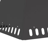 Fire Pit Black 60 x 60 x 50 cm Steel 858924