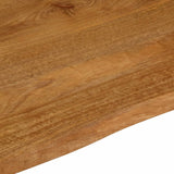 Table Top Live Edge 100x80x2.5 cm Solid Wood Mango 370556