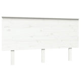 Bed Headboard White 144x6x82.5 cm Solid Wood Pine 819171
