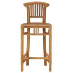 ZNTS 3 Piece Garden Bar Set Solid Teak Wood 3053646
