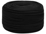 Multipurpose Utility Rope 8 mm 250 m Black Polyester 3473512