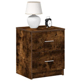 Bedside Cabinets 2 pcs with 2 Drawers Smoked Oak 40x36x50 cm 858794