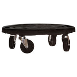 Plant Trolleys with Wheels 3 pcs Diameter 40 cm Black 275 kg 3143919