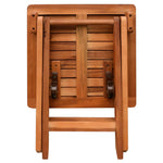 Sun Lounger with Table Solid Acacia Wood 42594