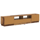 5 Piece LED TV Cabinet Old Wood Engineered Wood 3416849