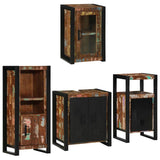 Bathroom Furniture Set 4 pcs Multicolour Solid Reclaimed Wood 3305685