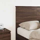 Headboard with Headboard Brown Oak 135 cm Engineered wood 887777