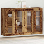 Wall Mounted Cabinet 2 pcs Old wood 69.5 x 34 x 90 cm 3334305