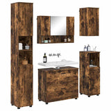 Bathroom Furniture Set 5 pcs Smoked Oak 3393068