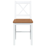 5 Piece Dining Set Brown and White 240884