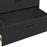 ZNTS Filing Cabinet Anthracite 90x46x134 cm Steel 336297